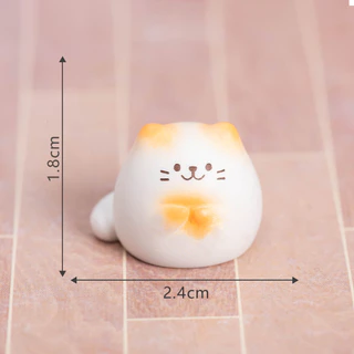 สร้างสรรค์น่ารักตุ๊กตาแมวสก์ท็อปภูมิทัศน์ตกแต่งมอสไมโครภูมิทัศน์ตกแต่งสวนทําเองฉ่ําบอนไซอุปกรณ์งานฝีมือเรซิน