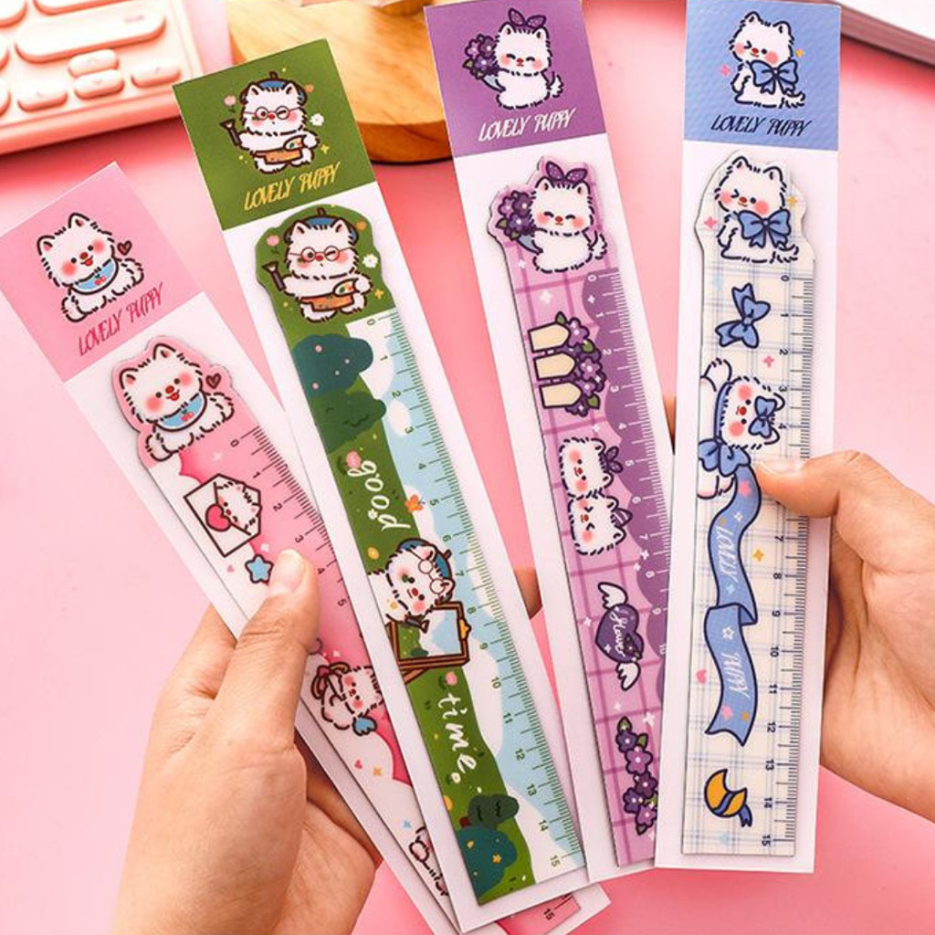FOLDING RULER / CUTE KAWAII CARTOON RULER 15 CM MAGNETIC MATERIAL THAT สามารถพับและใช้แล้วน่ารัก BRA