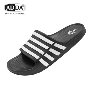 ADDA 55R01 แท้! รองเท้าแตะชาย แบบสวม แถบ 5 ขีด พื้นเย็บสำเร็จ ทนทาน กาวไม่หลุด พร้อมส่ง!