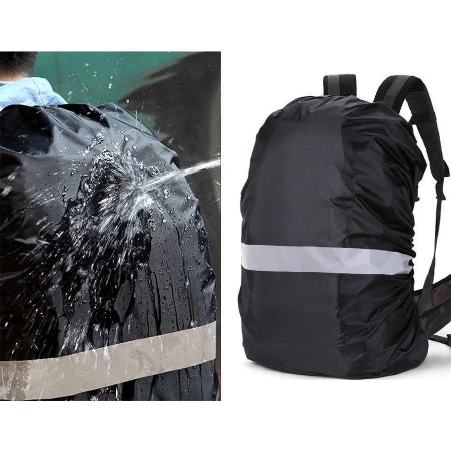 Rain Cover Backpack 20L - 35L plus Reflector Rain Coat Cover กระเป๋ากันน้ํา