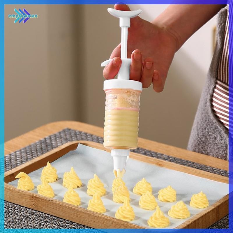 EPMN> 8 ชิ้นหัวฉีดพลาสติกครีมเบเกอรี่หัวฉีด Dispenser Icing Pastry ครีมเคล็ดลับ Pastry Tube ตกแต่งเครื่องมือใหม่