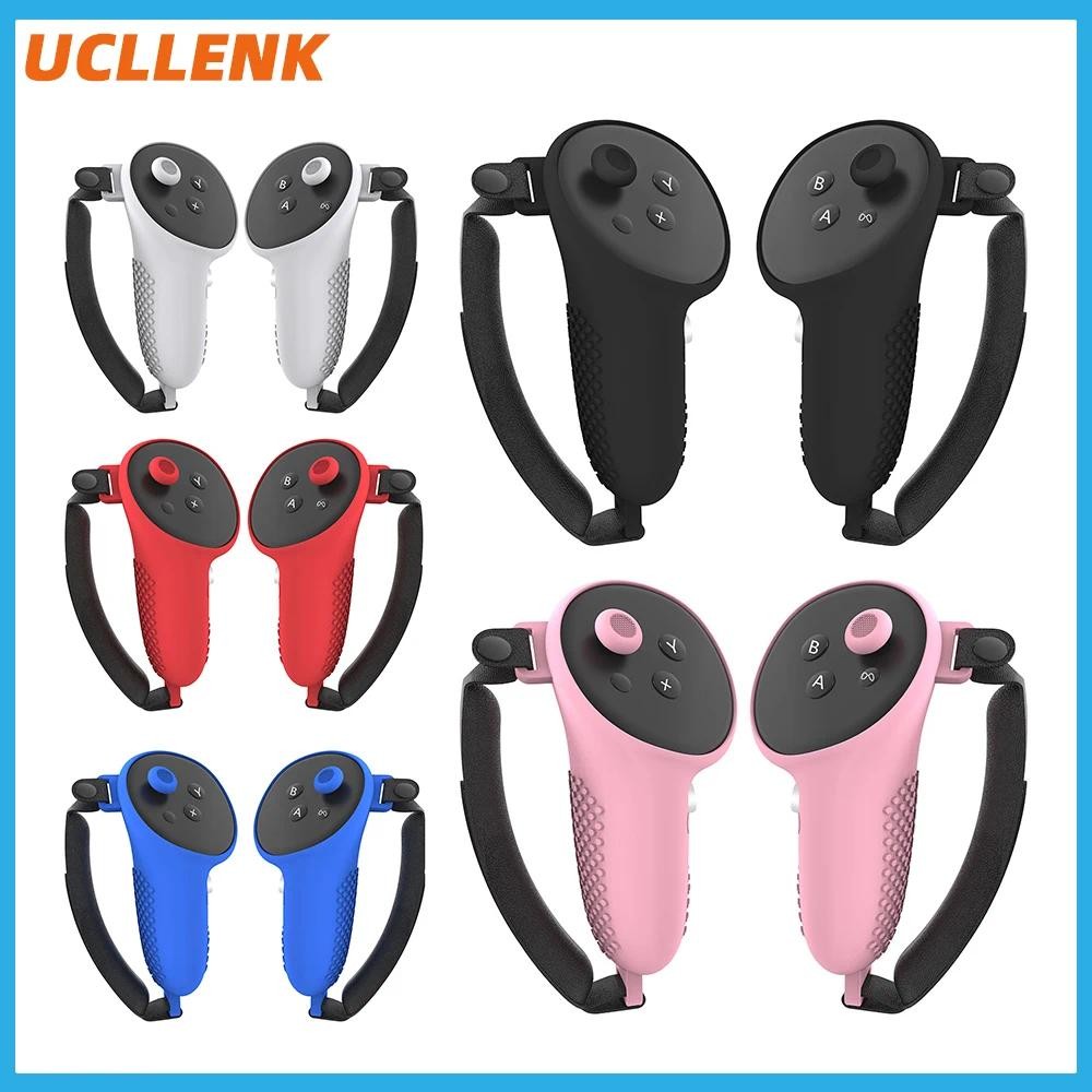 VR Controller ฝาครอบป้องกันซิลิโคนสําหรับ Oculus Quest 3 Touch Controller Skin Handle Grip เคสซิลิโค
