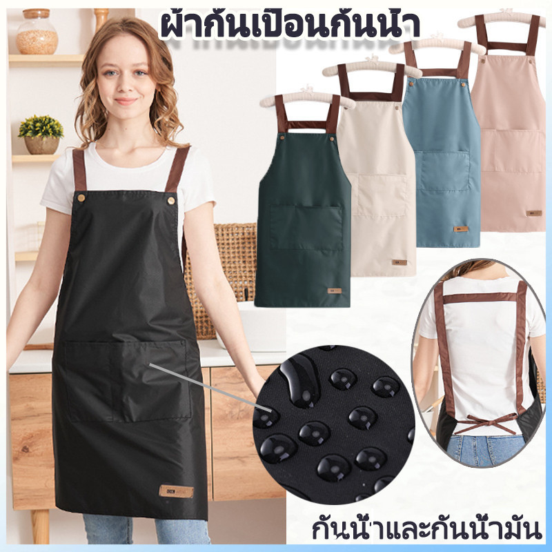 พีวีซีพีวีซี ผ้ากันเปื้อนกันเปื้อน น้ำมันหลักฐาน กันน้ำกันน้ำได้ เสื้อผ้าสำหรับทำอาหาร ของใหม่ สามารถเช็ดมือได้