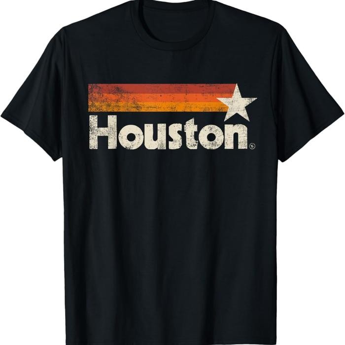 เสื้อยืด T-SHIRT ของที่ระลึก Houston America USA - เสื้อผ้าของที่ระลึกอเมริกัน Houston Batch 3 - รุ่