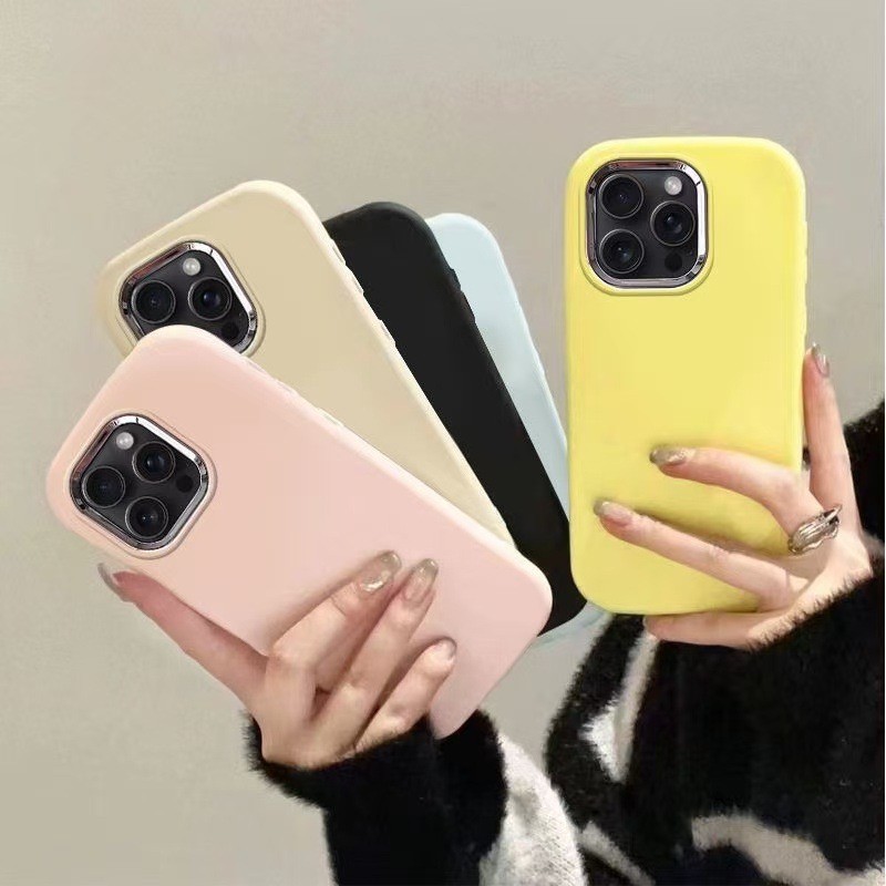 เคสโทรศัพท์ For iPhone 13 11 17 pro max Case iPhone 11 15 16 pro max 14 12 pro max 13 14 Pro กรอบโลหะ INS