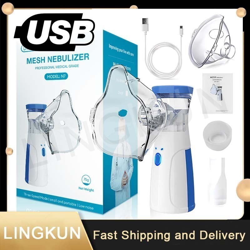 Portable Mini Nebulizer Silent Handheld Inhaler Ultrasonic Nebulizer Medical Grade Atomizer Baby Kid