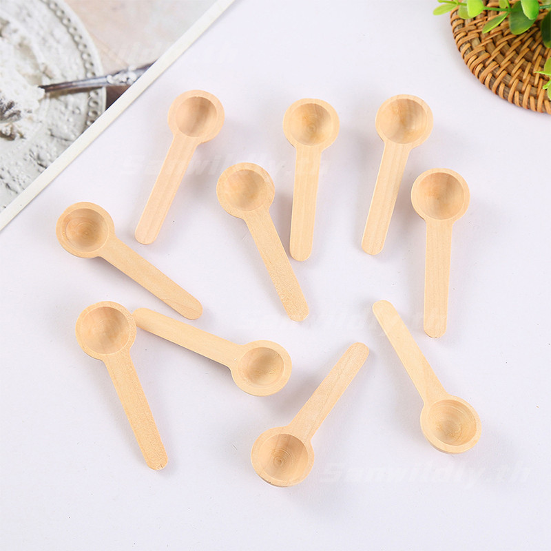 💕SW💕 ช้อนไม้ขนาดเล็กสำหรับน้ำผึ้งสำหรับเด็ก ช้อนเกลืออาบน้ำ ช้อนตวงผงนม ถูกสุดๆ - รูปที่ 2