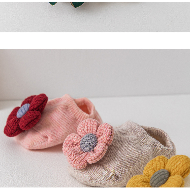 ถุงเท้าเด็กผ้าฝ้ายฤดูใบไม้ร่วงถุงเท้าชั้นทารกแรกเกิด 0-3 ปีถุงเท้ากันลื่น - รูปที่ 6