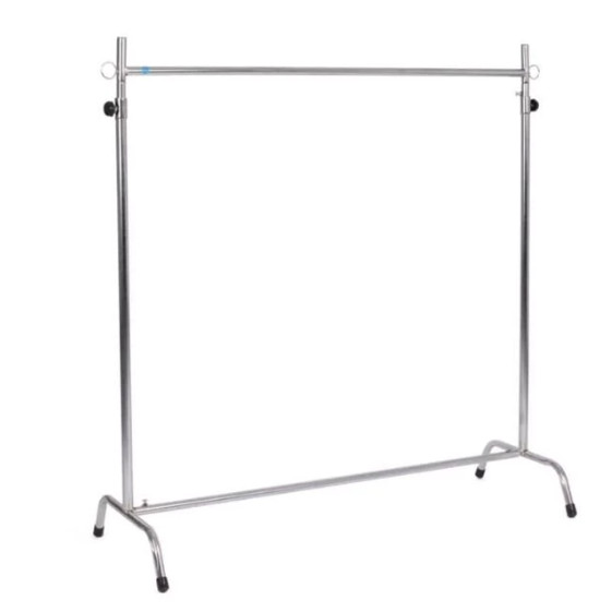 ราวตากผ้าโครเมี่ยม 80cm No.990N ปรับระดับสูง-ต่ำได้ ราวแขวนผ้าสีเงิน ราวโครเมี่ยม ที่ตากผ้าขนาดใหญ่ ที่แขวนตากผ้า