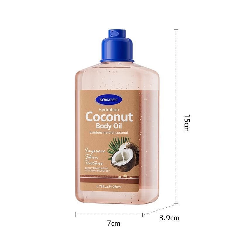 【ซื้อ 1 แถม 1】KORMESIC น้ำมันบำรุงผิวกายให้ความชุ่มชื้นด้วยผิวมะพร้าว, การดูแลผิว, 260ml thumbnail 9