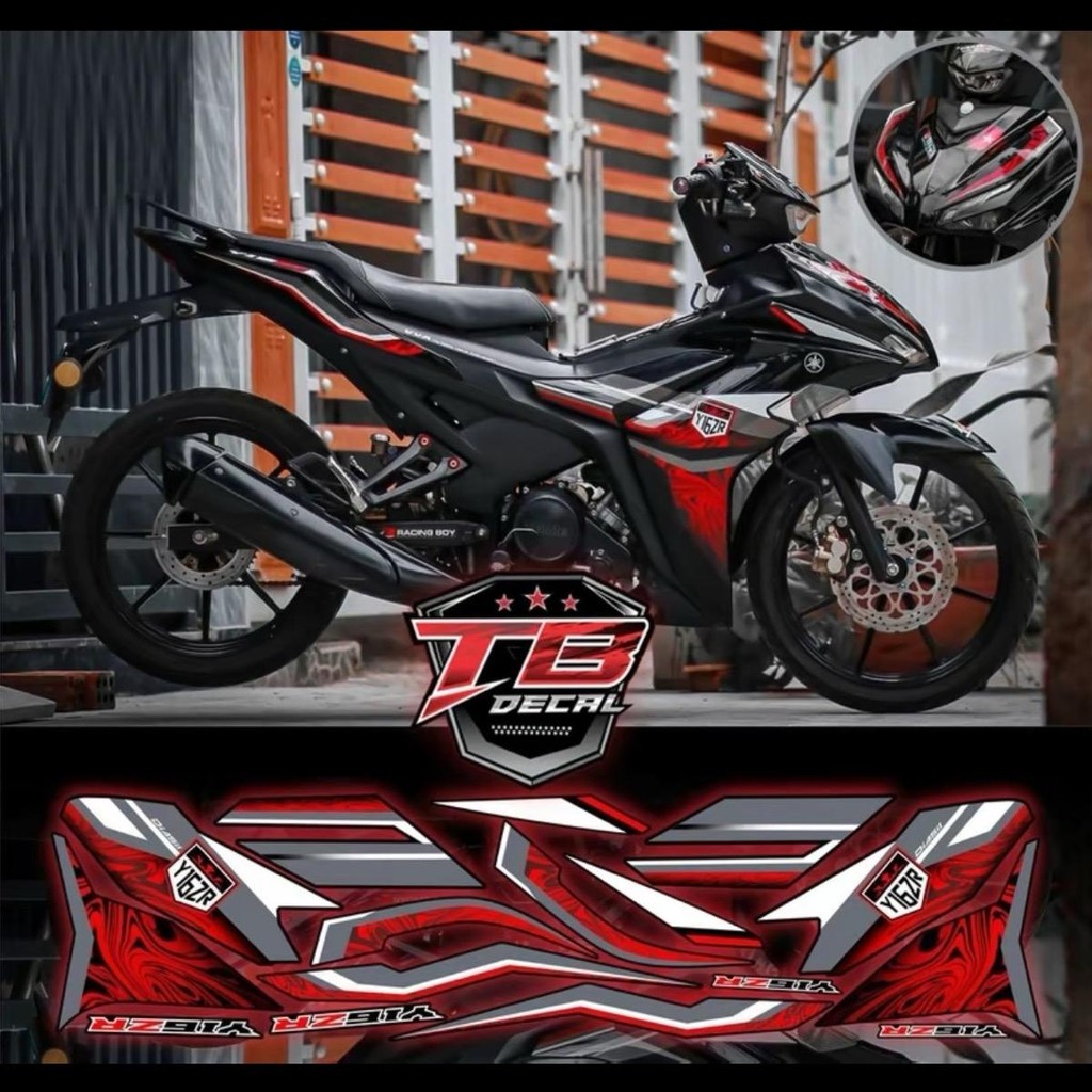 (Tx) Exciter 155 สติ๊กเกอร์ Y16ZR สีดํา