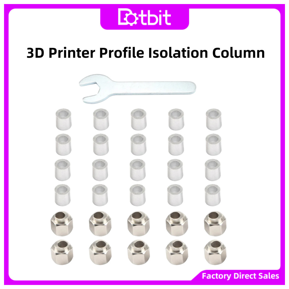 10PCS คอลัมน์ประหลาดหกเหลี่ยม 20PCS คอลัมน์รอบความสูง 8 มม.ด้านใน 5 มม.สําหรับ V ล้อ 3D ชิ้นส่วนเครื