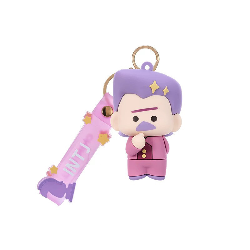 【Fast delivery】มินิ mbti พวงกุญแจ ของที่ระลึกmbti16 ตุ๊กตา การตกแต่ง จี้ยางนิ่ม