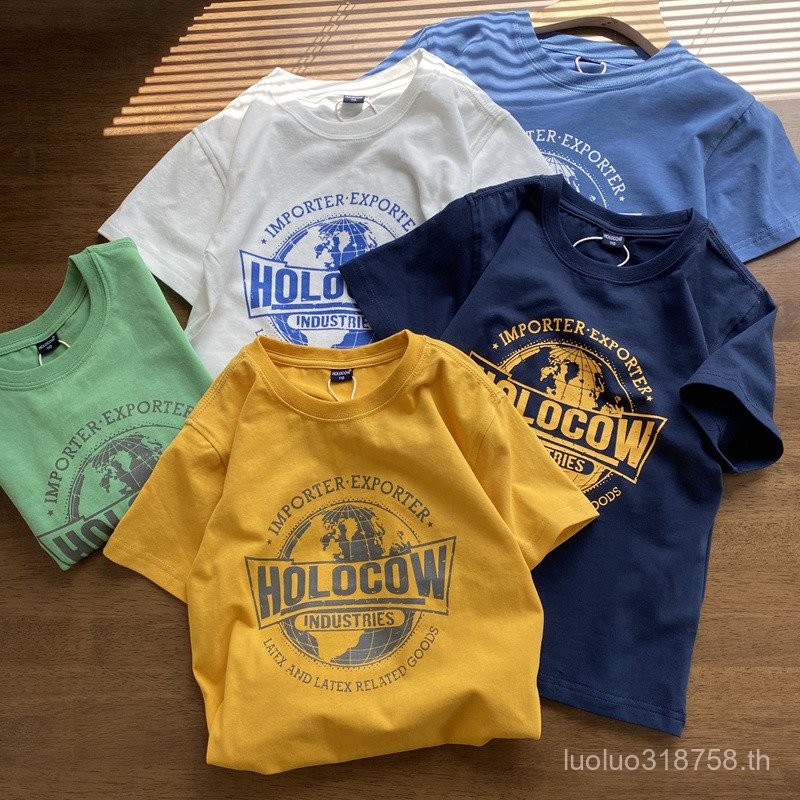 ฤดูร้อน สไตล์ใหม่บาง เสื้อผ้าเด็กชายและเด็กหญิง ขนาดเล็กและกลาง เสื้อยืดแขนสั้นสีพื้นผ้าฝ้ายแท้ คอกลม