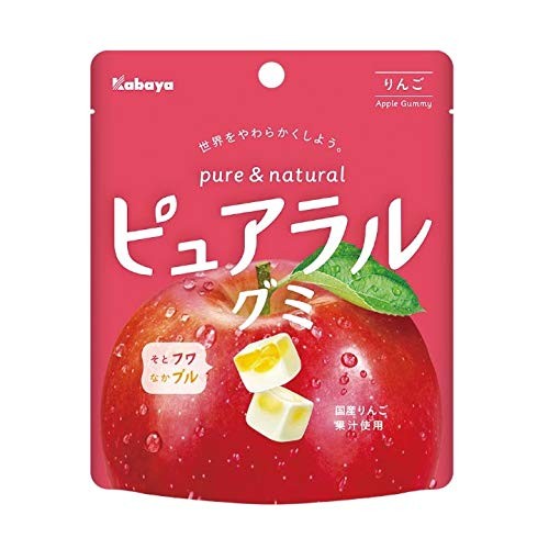 Kabaya Foods Kabaya Pureral Gummy Apple 58g x 8 bags