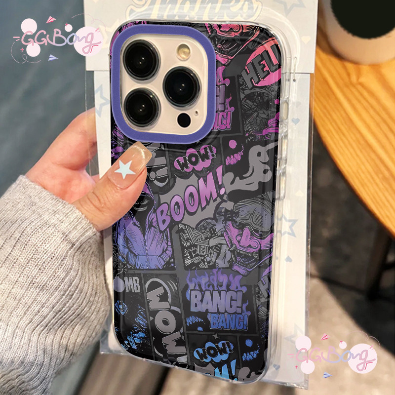 เคสฮิปฮอปสีม่วงสุดเท่จากแบรนด์แฟชั่น Samsung A06 A35 A15 A55 A05 A32 A02s A52 A13 A11 A30 A03s A51 A14 A03 A10s A05S A50