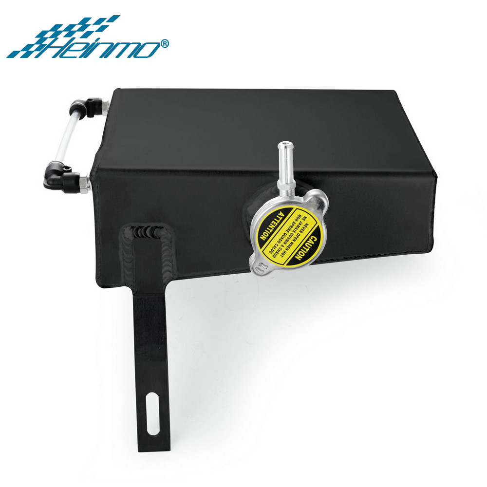 สําหรับ MK III IV 7MGTE 2JZGT Coolant Overflow Tank 2000ML อลูมิเนียมสีดํา