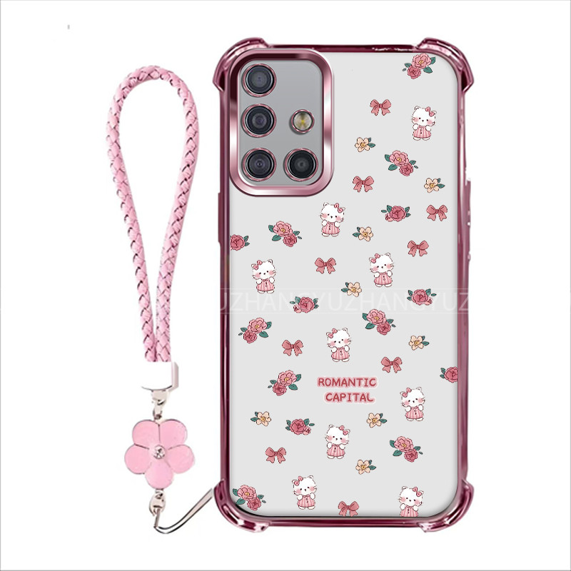 เคส Samsung A51 A71 สําหรับซิลิโคนใหม่สี่มุมป้องกันการตก HDM