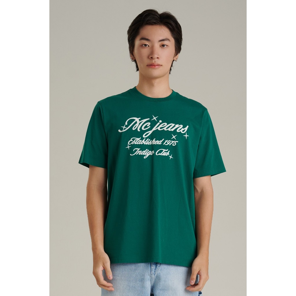 เสื้อยืดลำลองแขนสั้น Mc jeans เสื้อยืดแขนสั้นผู้ชาย คอกลม MTTZ888 S-5XL