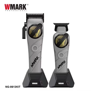 WMARK ปัตตาเลี่ยนตัดผมใหม่ NG-8613KIT พร้อมแท่นชาร์จ ร้านทําผม ชุดกรรไกรไฟฟ้าพิเศษ
