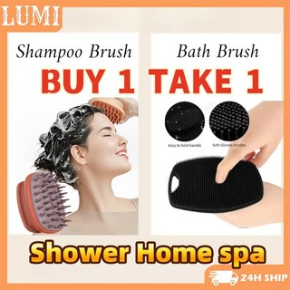 Exfoliating Silicone Bath Brush Portable Massage Bath Brush Body Scrubber Skin Washing Massage brush