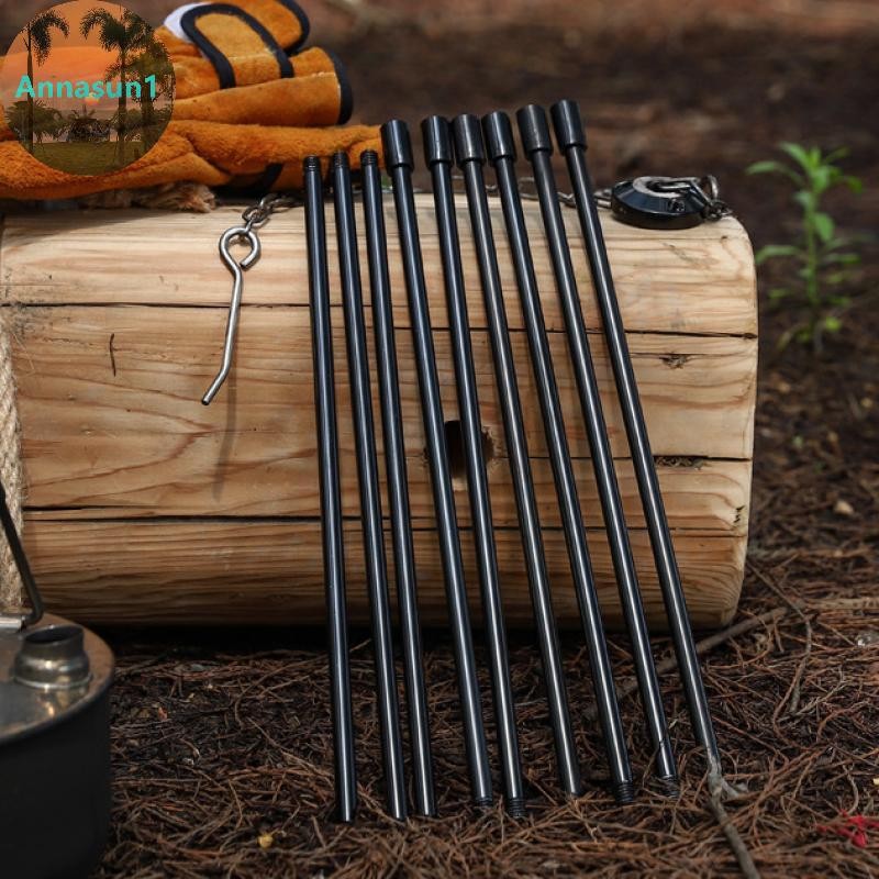 Annasun Camping Campfire ขาตั้งกล้องปรับหม้อเครื่องครัวกลางแจ้งปิคนิคทําอาหารหม้อย่างแร็คอลูมิเนียมขาตั้งกล้อง TH - รูปที่ 5