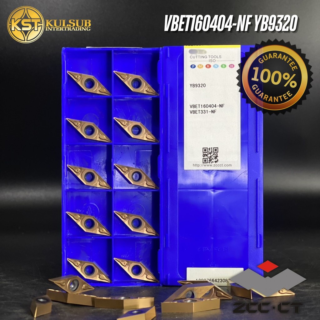 ZCC-CT เม็ดมีด VBET160404-NF YB9320 Insert อินเสิร์ท ของแท้100%