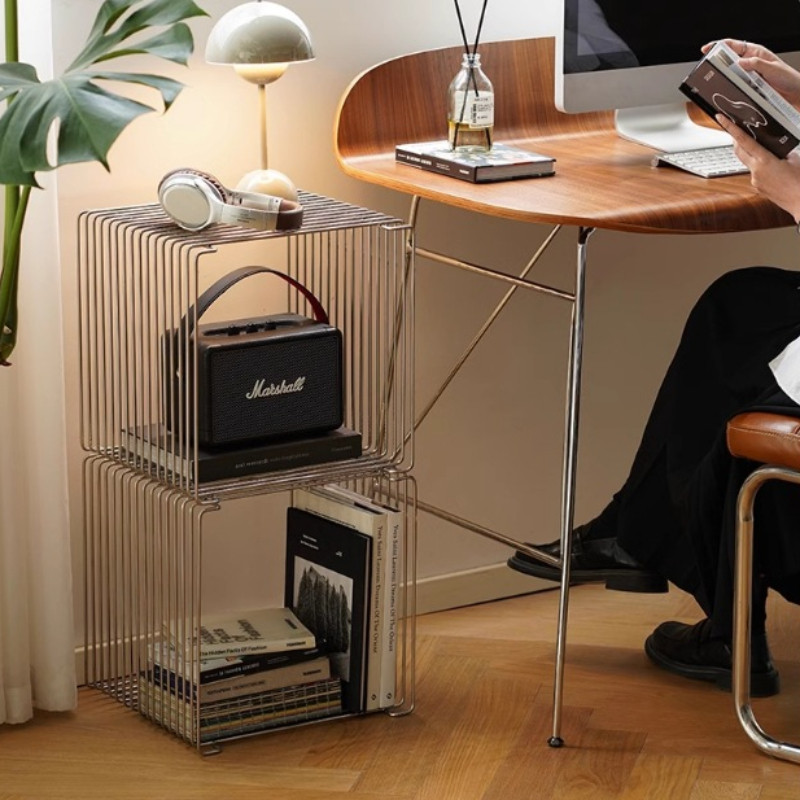 ชั้นวางหนังสือและโต๊ะข้างสไตล์นอร์ดิกมินิมอล - การจัดเก็บอเนกประสงค์สำหรับห้องนั่งเล่นของคุณ - รูปที่ 4