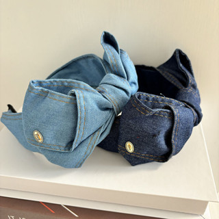 ที่คาดผมโบว์ปีกกว้าง กันลื่น เรียบง่าย อินเครื่องประดับผมผู้…