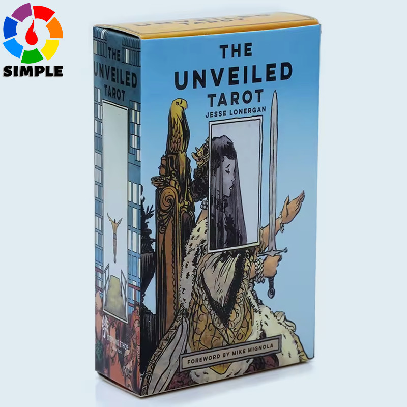The Unveiled Tarot Deck by Jesse Lonergan Illustrated Card Set with Foreword by Mike Mignola