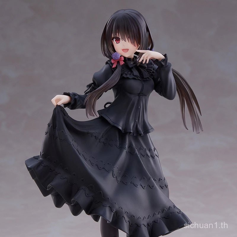 ชุดเดรส Date A Live Tokisaki Kurumi โมเดลฟิกเกอร์อนิเมะ 2D ตกแต่งเคส D3GQ