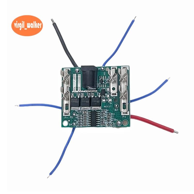 5S 3MOS 18650 เจาะ 18V แบตเตอรี่ลิเธียมชาร์จป้องกัน 21V PCBA มือไฟฟ้าเครื่องมืออุปกรณ์เสริม