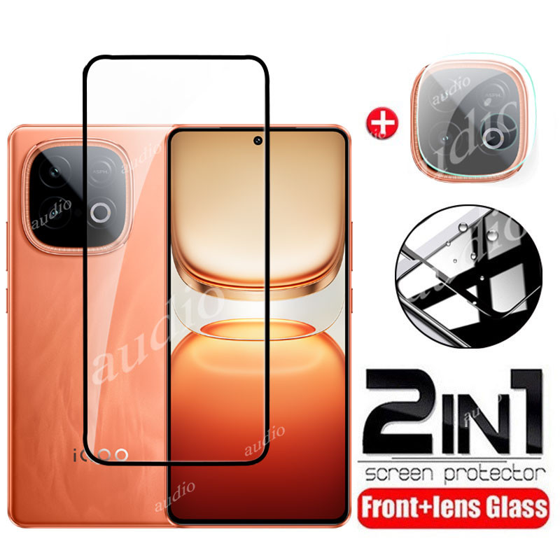 Iqoo neo 10 5G 2in1 ฟิล์มกระจกนิรภัยสําหรับ Vivo iqoo neo 10 neo10 5G 2025 ป้องกันหน้าจอ Soft HD เลน