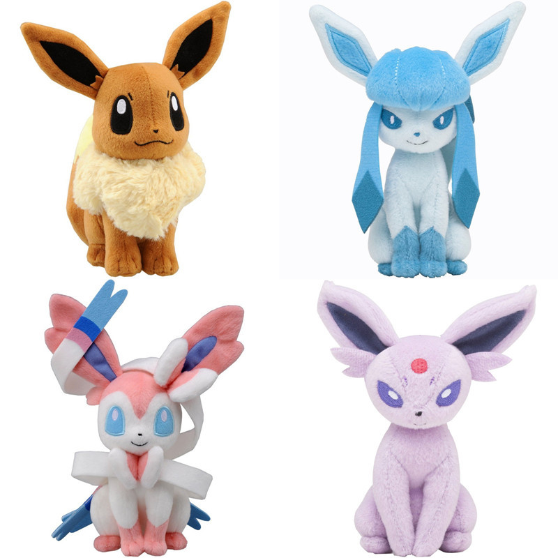 30 ซม.Pokemon ตุ๊กตา Eevee Evolution Eevee Sylveon Flareon Jolteon Umbreon Vaporeon ของเล่นเด็ก