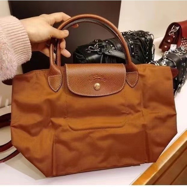 202505 Long-champ LE Pliage 1621 089 กระเป๋าถือสตรีคลาสสิก Small Tote bag Short Handle Dumpling bag Sling bag