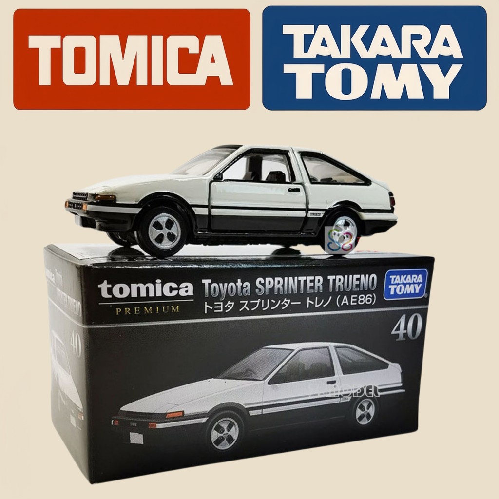 รถโมเดล Tomica Premium TP40 Toyota AE86 Trueno Initial D กล่องดำ 1:64