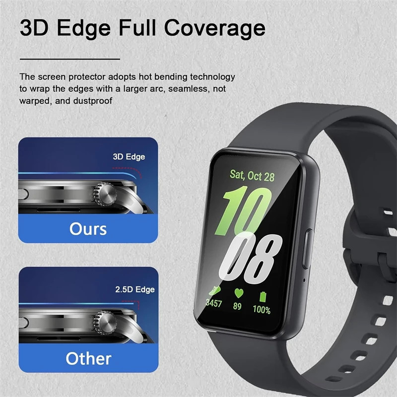 ฟิล์มแก้วนิรภัย for Samsung Galaxy Fit 3 3D ไฮโดรเจล ตัวป้องกันหน้าจอ for Smartwatch Samsung Fit 3 - รูปที่ 3