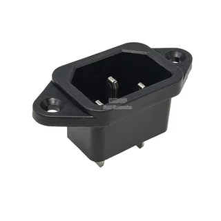 ทองแดงทั้งหมด AC Power Socket 3-Pin สินค้าพร้อมหู AC-04/05 Power Socket Component 10A 250V