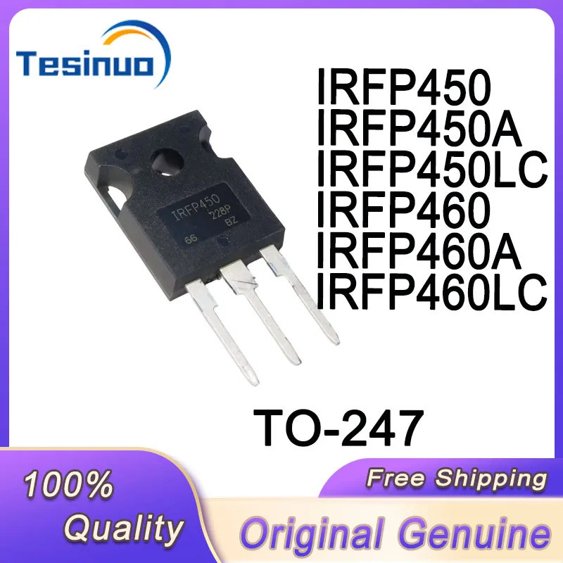1-5PCS IRFP450 IRFP450A IRFP450LC IRFP460 IRFP460A IRFP460LC TO-247 ทรานซิสเตอร์ภาคสนาม-เอฟเฟกต์