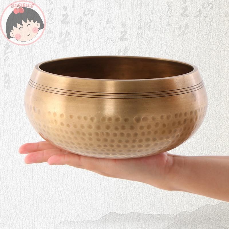 Gent 1 ชุดชามร้องเพลง - 100% มือค้อนชามเสียงเนปาลสําหรับสมาธิ, โยคะ, จักระ, อุปกรณ์การทําสมาธิ EN