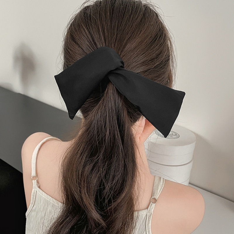 Simple Bunny Ears Banana Clip ผ้าแฟชั่นผู้หญิงผมหางม้าสูง Twist Clip เครื่องประดับผม ราคา ถูกที่สุด ดีลบีเคเค แกลเลอรีภาพที่ 6