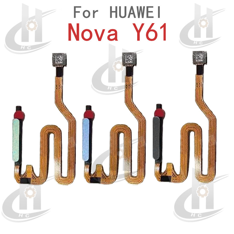 ปุ่ม Home Back Touch ID Scanner เซ็นเซอร์ลายนิ้วมือ Flex Cable สําหรับ Huawei Nova Y61