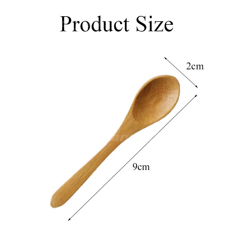 💕SW💕 ช้อนไม้ไผ่ขนาดเล็ก ช้อนกาแฟ ช้อนขนม ช้อนปรุงรสไอศกรีม ช้อนหางแหลม ถูกสุดๆ - รูปที่ 2