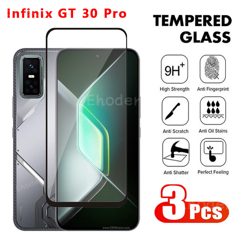 กระจกนิรภัยสําหรับ Infinix GT 30 Pro 5G 2025 ป้องกันหน้าจอคลุมทั้งหมดกระจกป้องกันสําหรับ GT30Pro 30P