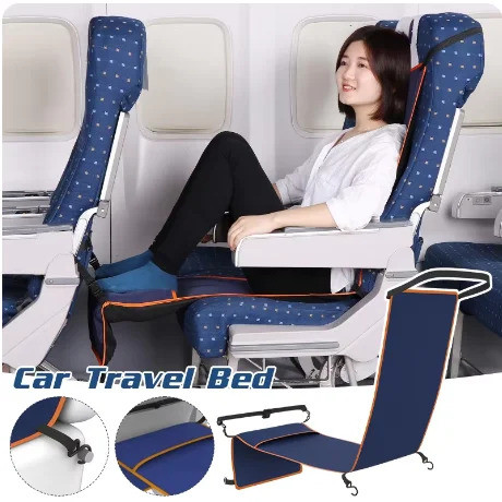 Footrest Hammock Travel Foot Hanger สําหรับผู้ใหญ่เตียงนอนเด็กในเครื่องบินรถไฟ Bus รถ Travellers เปลญวนพักผ่อนขาเท้า