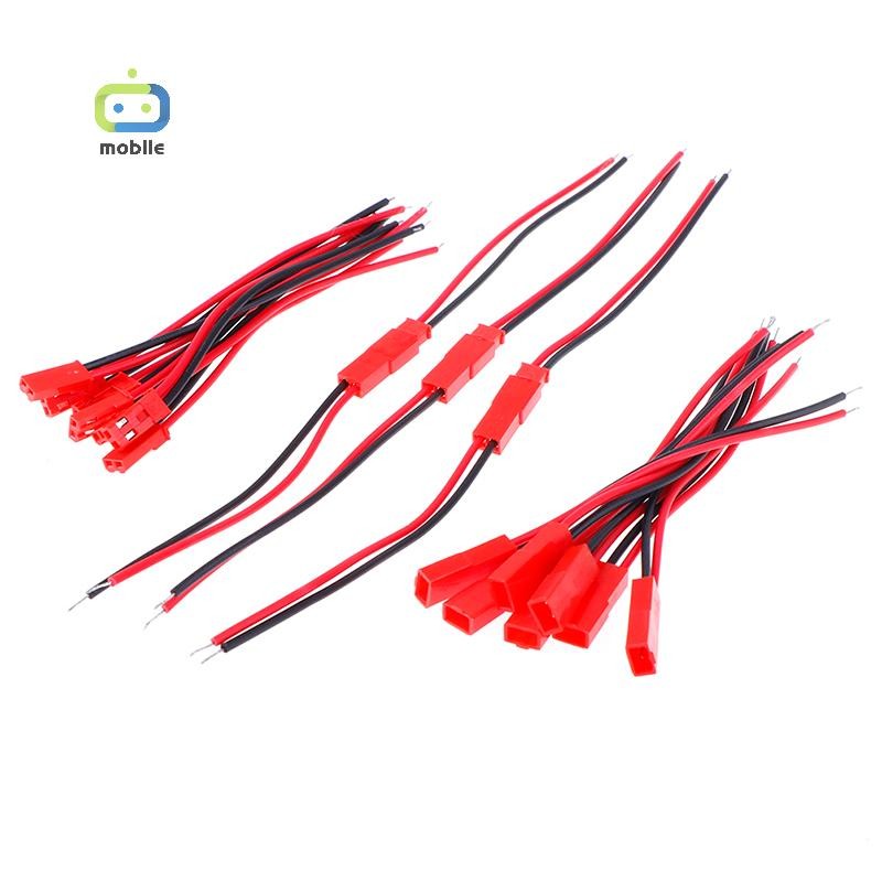[maygood] 20 ชิ้น 2 พินเชื่อมต่อชายหญิง jst ปลั๊กสาย 22 awg ลวดสําหรับแบตเตอรี่ rc {TH}