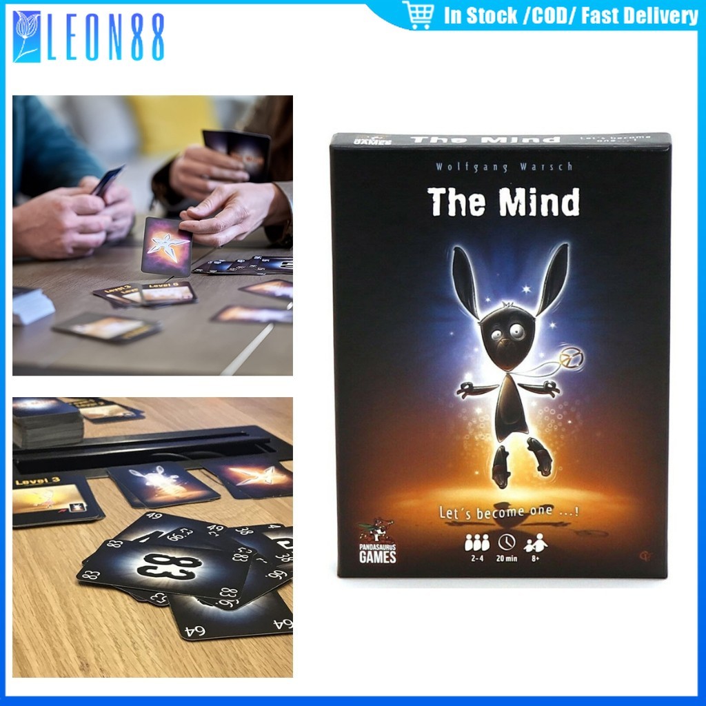 ของมาใหม่！108ใบ the mind card game การ์ดเกมครอบครัว เล่นได้2-4คน ภาษาอังกฤษ บอร์ดเกม