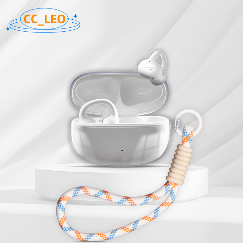 Case for EDIFIER R1 Clear Soft Case Cute Lanyard Pendant Suitable for EDIFIER Comfo C Silicone soft 