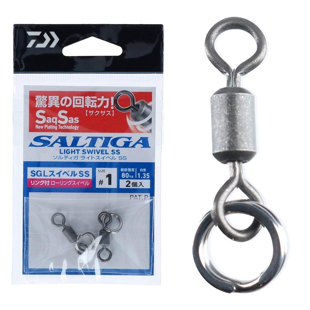 DAIWA Saltiga Light Swivel SS with Ring No. 1  
DAIWA Saltiga Light Swivel SS with Ring No. 2  
DAIW