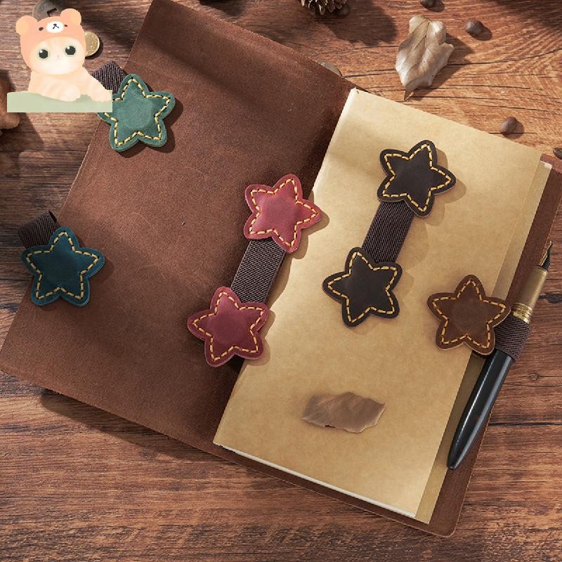 Bygone Mark Bookmark พร้อมที่วางปากกา, ที่ใส่ปากกาแม่เหล็กหนัง Bygonemark